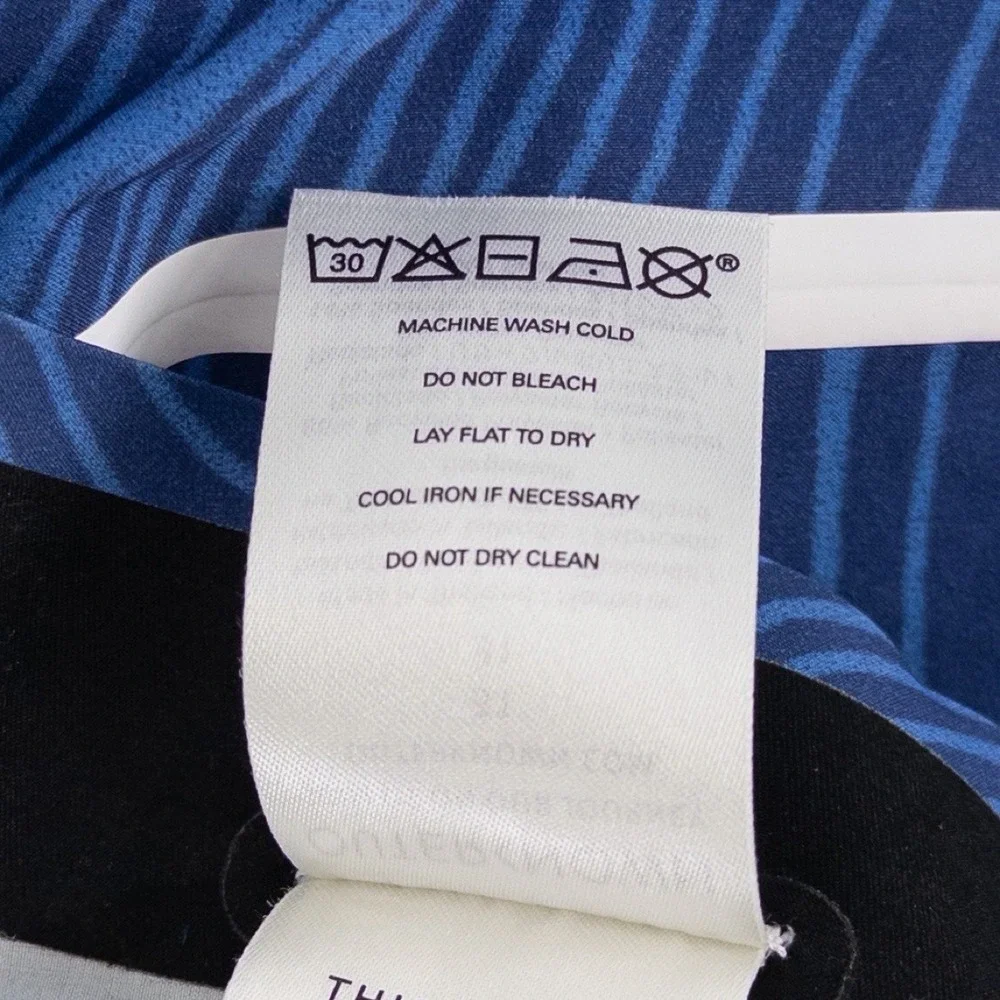 Outerknown Mens 31 Apex Board Shorts Blue Wave Print Surf Trunks Kelly Slater